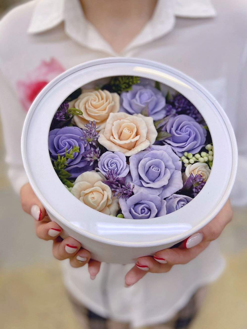 Букет из мыла ручной работы Аметист