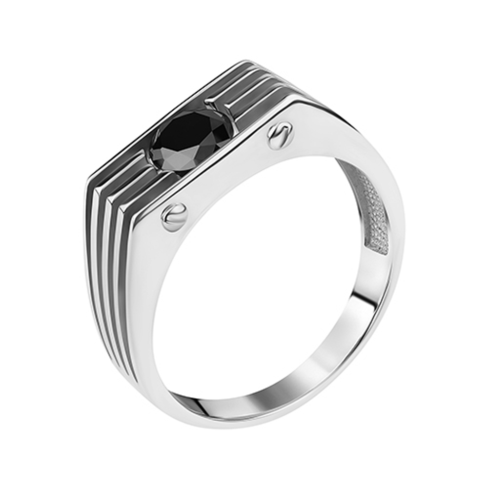 Кольцо из серебра с фианитами