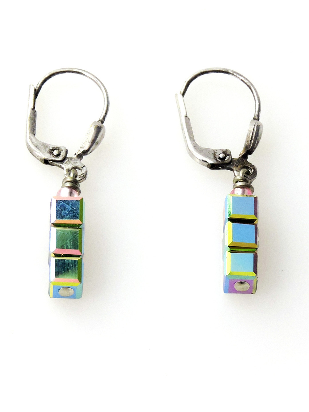 4742/20-1536 Coeur de Lion стильные серьги из кристаллов Сваровски. Ручная работа из Германии.