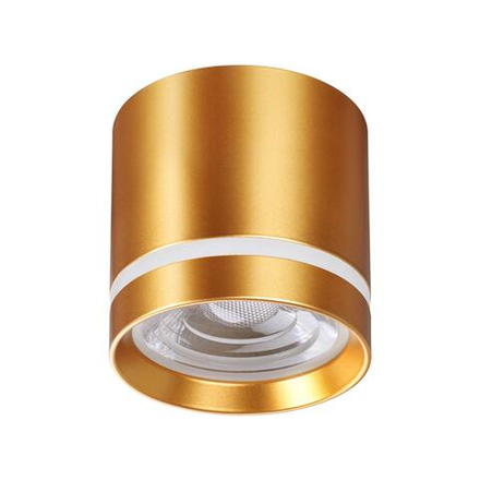 358494 OVER NT20 394 золото Светильник накладной IP20 LED 4000K 12W 220V ARUM