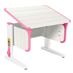 Растущий стол Дэми СУТ-42 (Parta 4/75) Рамух Белый, Розовый, Белый