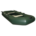 Лодка ПВХ Polar Bird Чирок Гребная PB-260Т Teal со стеклокомпозитной сланью и банкой Зелёная