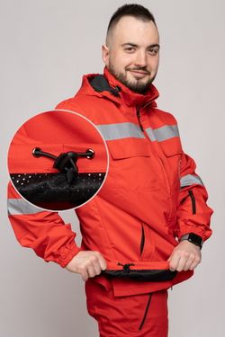 Ветровка Скорая помощь MedicLine мужская цв. КРАСНЫЙ