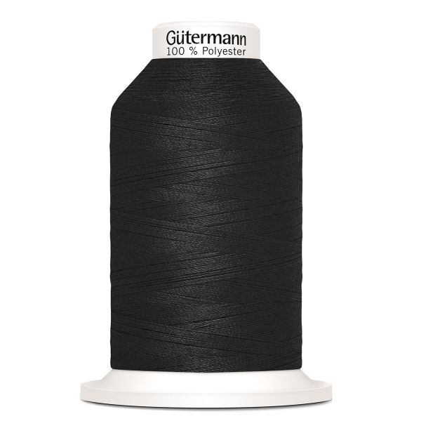 Нитки оверлочные Gutermann Miniking 120 (1000 метров), 5 кат. | _000 черный