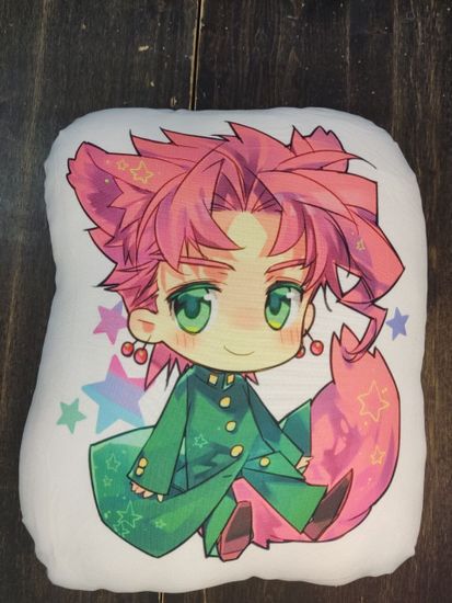 Подушка фигурная ДжоДжо Нориаки Какёин, на молнии, картинка с двух сторон