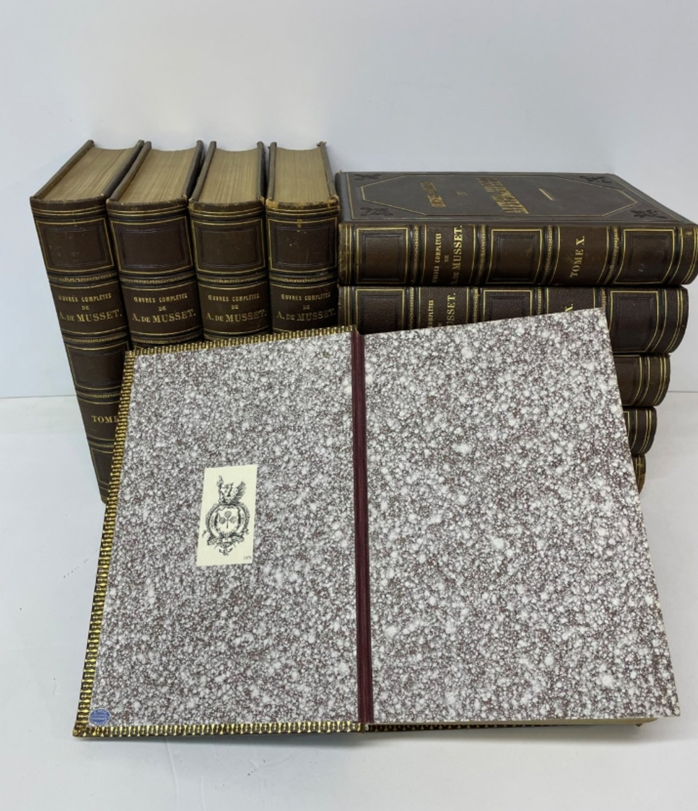 Альфред де Мюссе полное собрание сочинений в 10 томах 1866 г