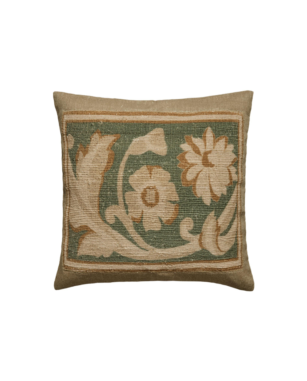 Zara Home наволочка декоративная из льна, зелёный, 50x50 см