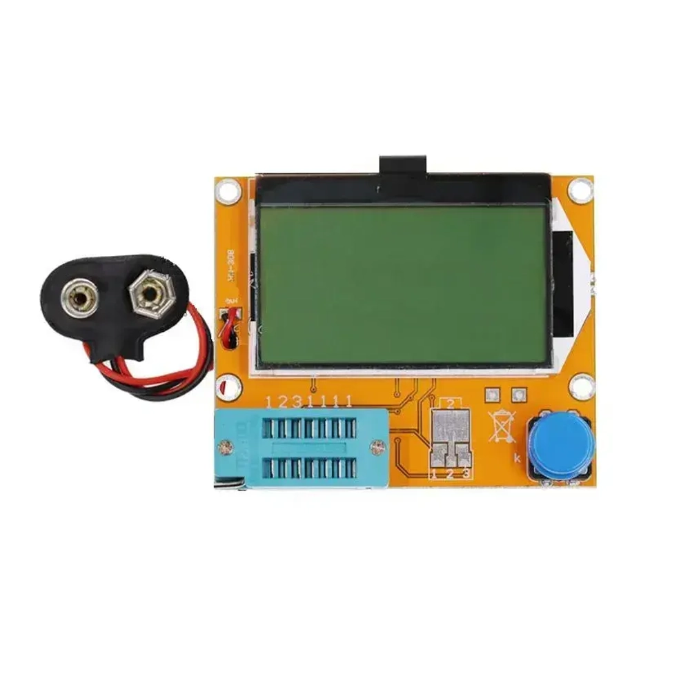 LCR-T4 (Atmega 328P) тестер мультиметр электронных компонентов без корпуса с разъемом для батареи