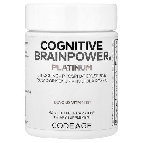 Codeage, Cognitive Brainpower Platinum, 90 растительных капсул