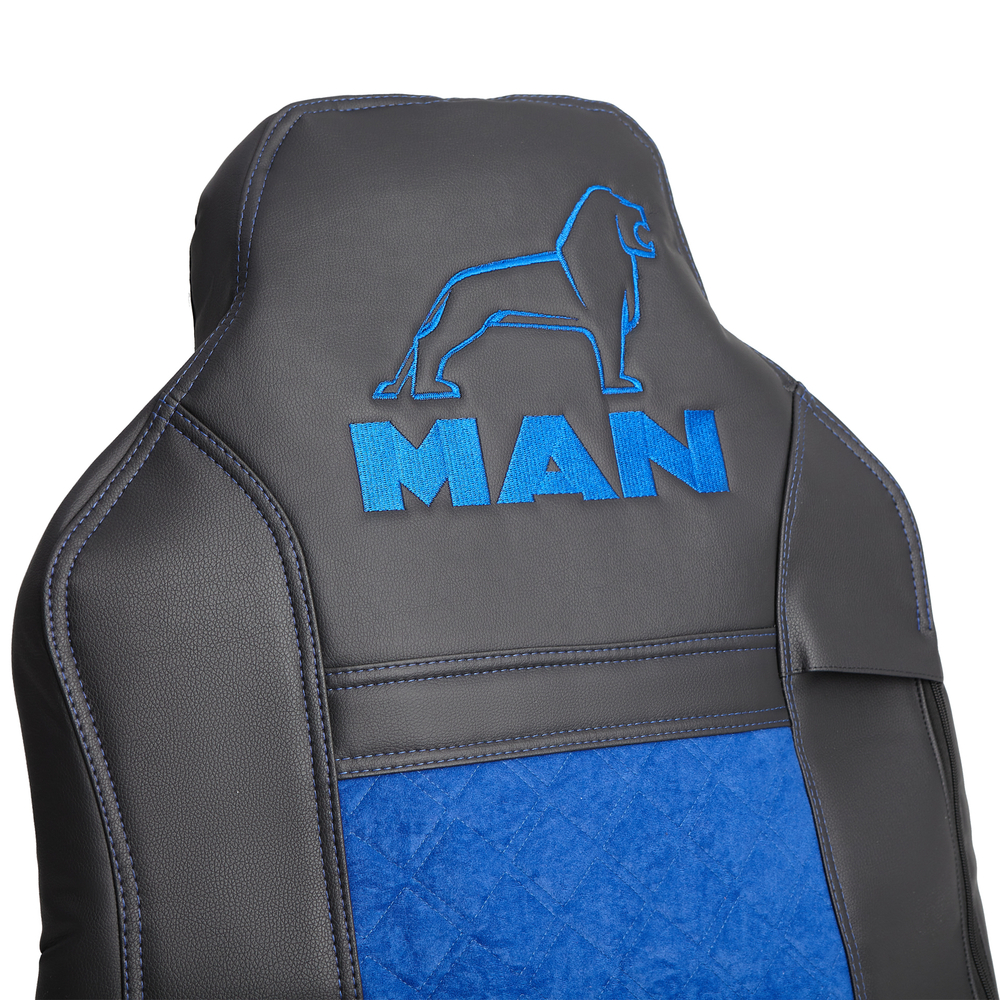 Чехлы MAN TGS (экокожа, синий)