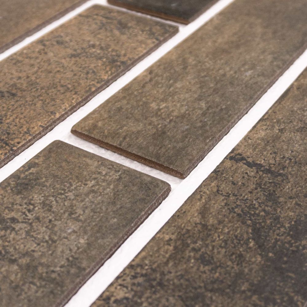 Клинкерная термопанель ППС Beryoza Ceramica Arfak Коричневый 1020х455 мм