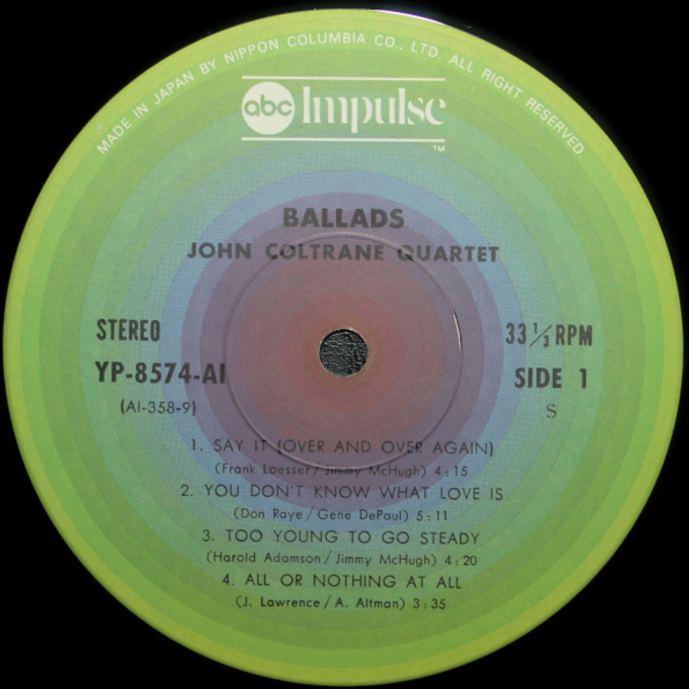 John Coltrane / Ballads (LP)