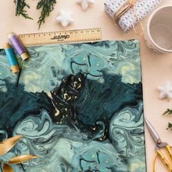 Ткань мембрана жидкий малахит