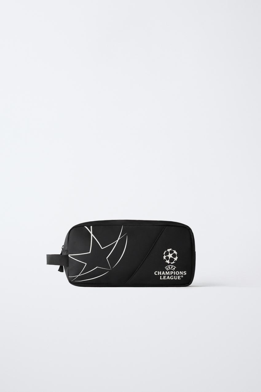 ZARA СУМКА ДЛЯ ОБУВИ UEFA CHAMPIONS LEAGUE ® GLOW IN THE DARK, ЧЕРНЫЙ