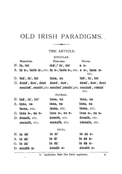 Old Irish paradigms and Selections from the old-Irish glosses: with notes and vocabulary | John Strachan