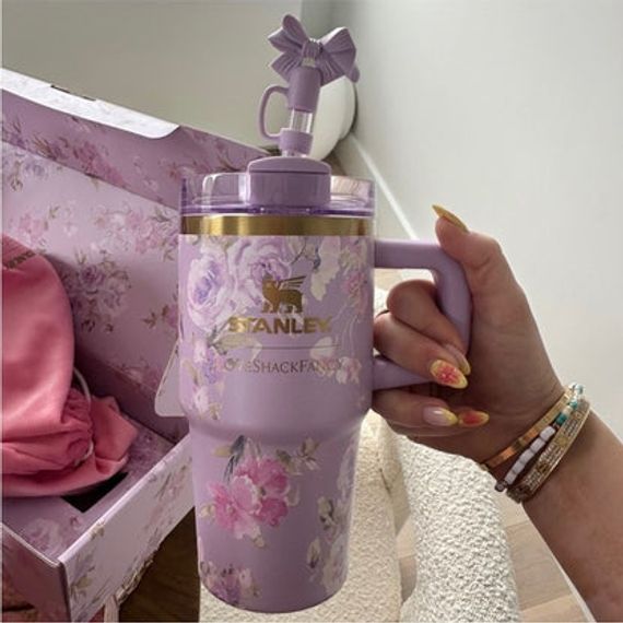 Termos \ Термос Stanley Love Shack Fancy Çiçəkli 500 ml
