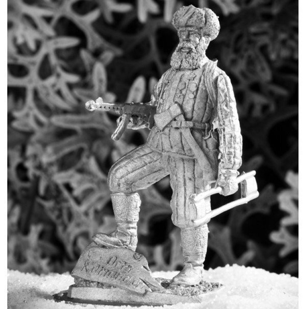 Оловянный солдатик Партизан с миной 1943 г.