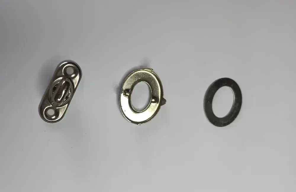 Пряжка поворотная с люверсами металлическая 10 шт / Поворотный замок