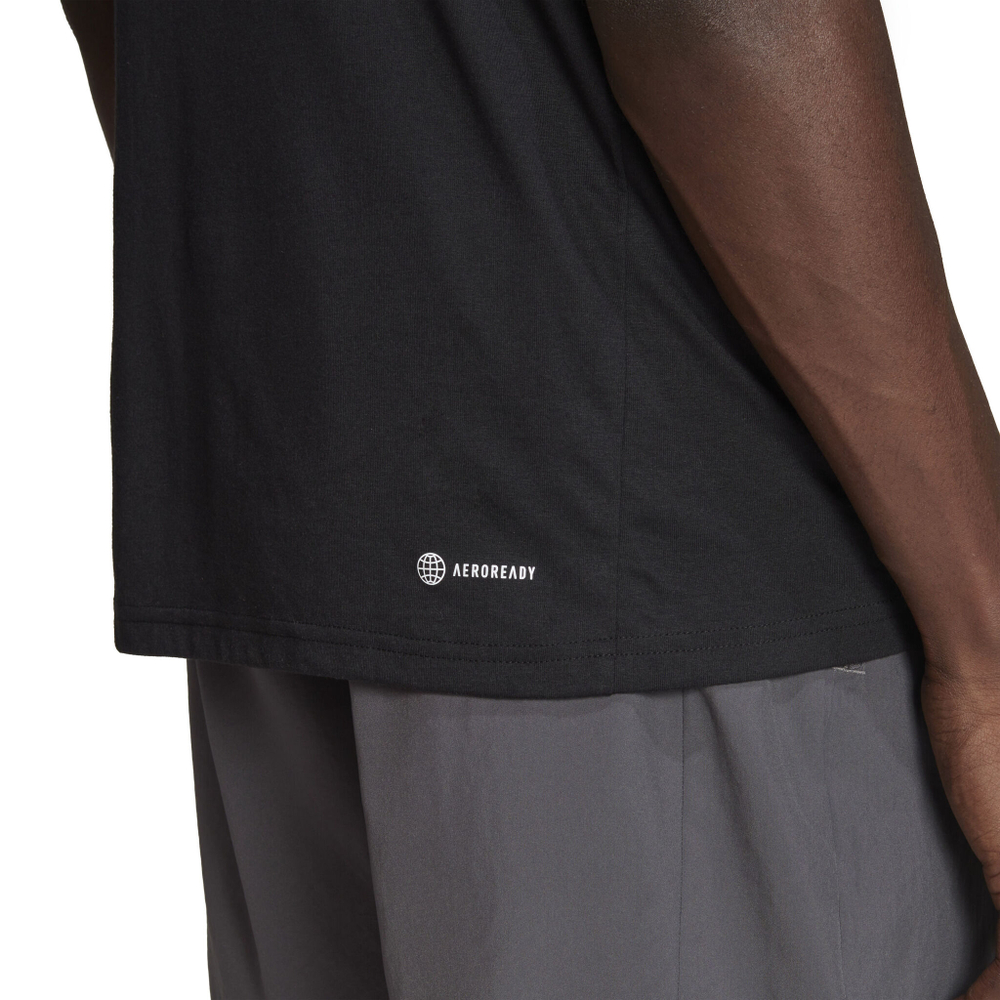 Мужское теннисное поло adidas Essentials Train Feelready Training T-Shirt Men - Black
