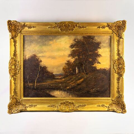 Винтаж: Винтажная картина «Пейзаж»