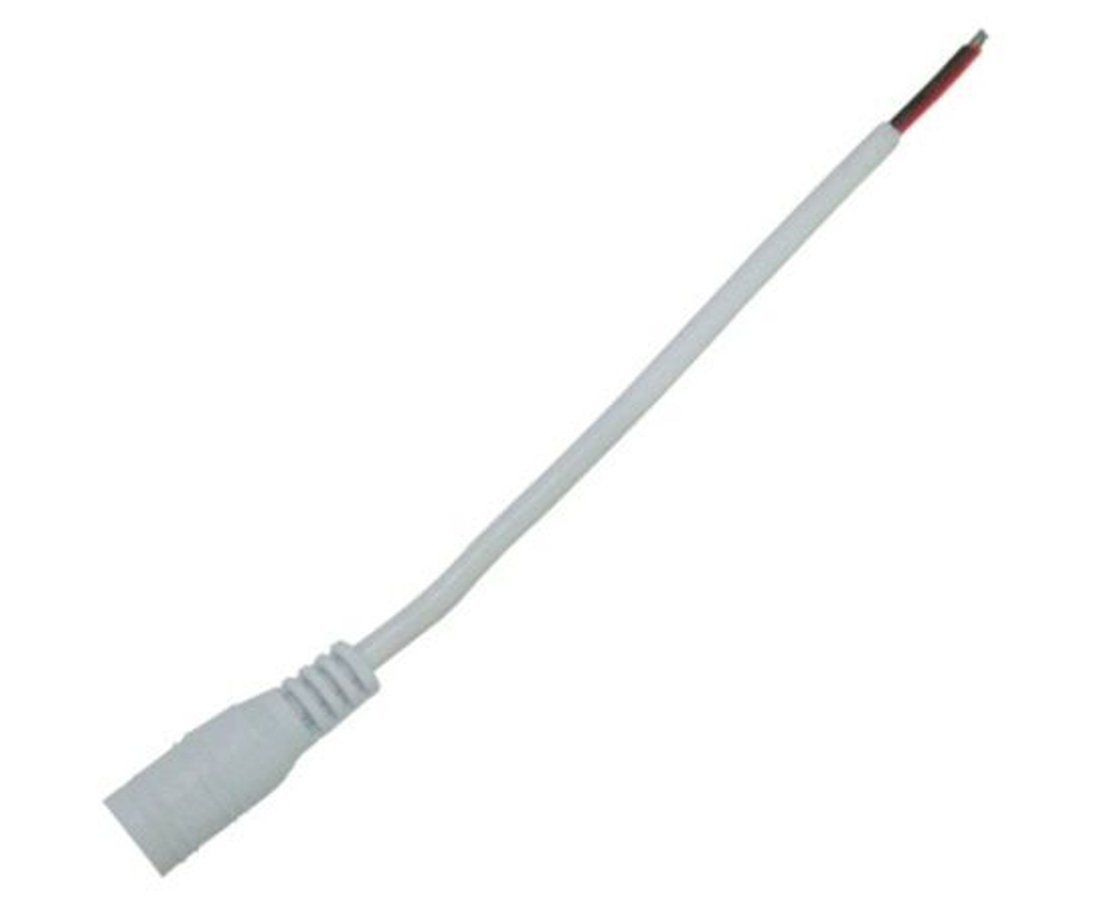 Ecola LED strip коннектор разъем штырьковый (мама) для адаптера с кабелем 15 см 1шт