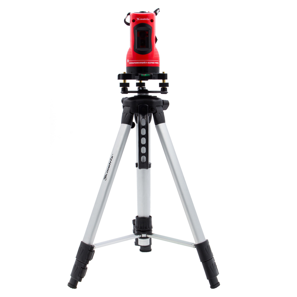 Лазерный уровень самовыравнивающийся, 150 мм, штатив 1150 мм, набор в пластиковом кейсе Matrix
