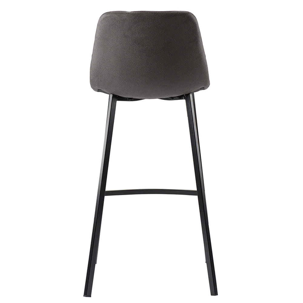 Стул барный hugh, экокожа, темно-серый