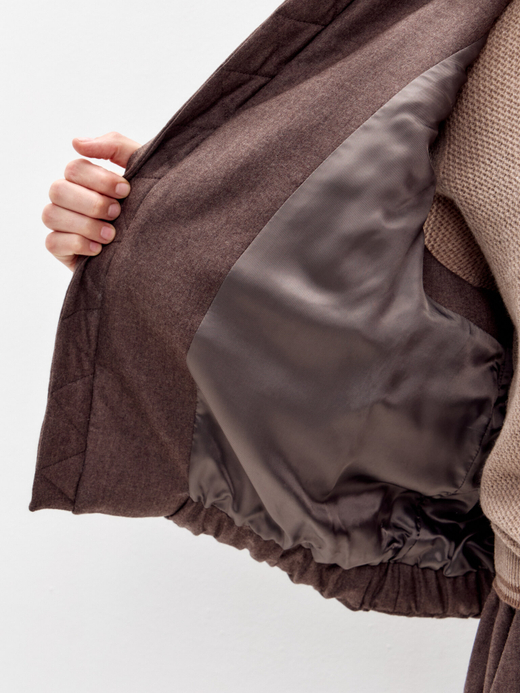 Жилет на молнии из шерсти