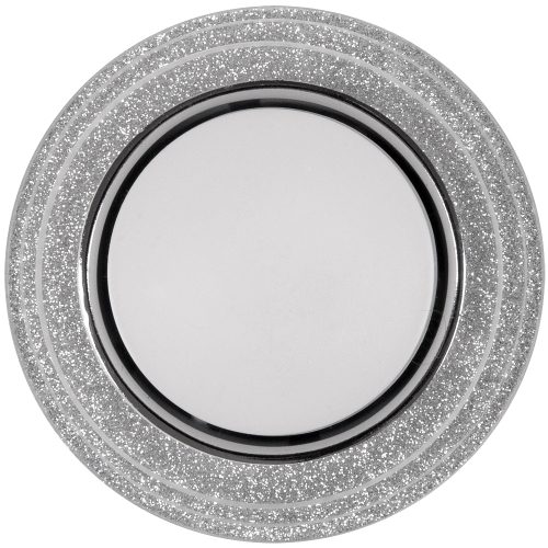 Светильник GCL-GX53-H38 Круг 3-х уровневый Серебряный Блеск