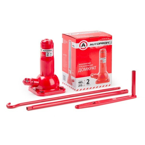 Домкрат гидрав. 2 т. выс. 215-485 мм винтовой (AUTOPROFI)
