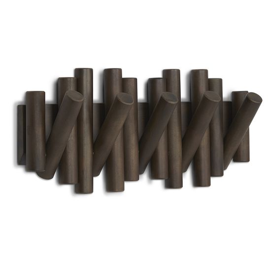 Вешалка настенная picket, 5 крючков, состаренный орех