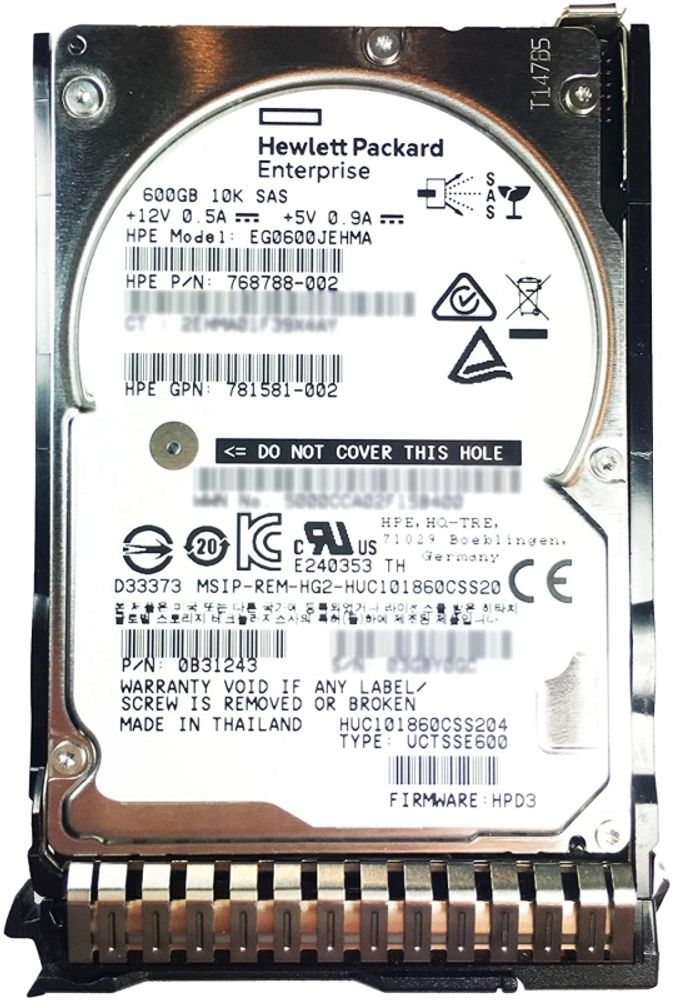 Жесткий диск HP 2,5&quot; 600Gb SAS DP 6G EG0600JEHMA