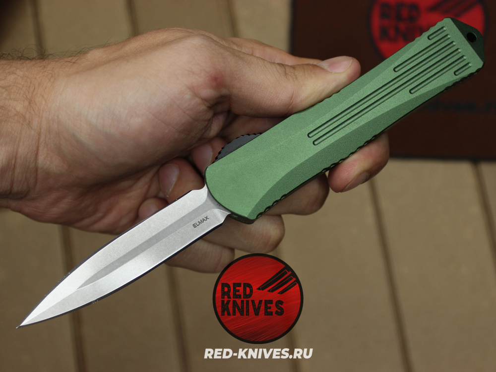 Heretic Knives Manticore-E D/E - зеленая рук, светлый клинок RK/Н107