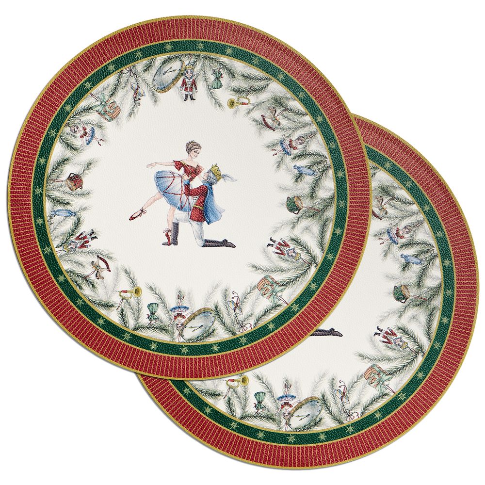 НАБОР ПОДСТАНОВОЧНЫХ САЛФЕТОК "ЩЕЛКУНЧИК" ИЗ 2 ШТ., ДИАМЕТР=38 СМ