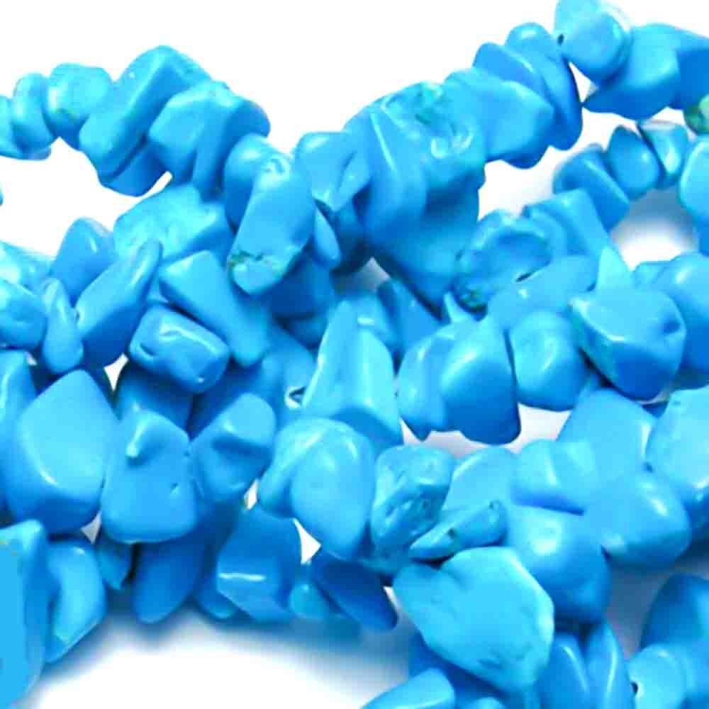 Бусины "Крошка" бирюза асс.