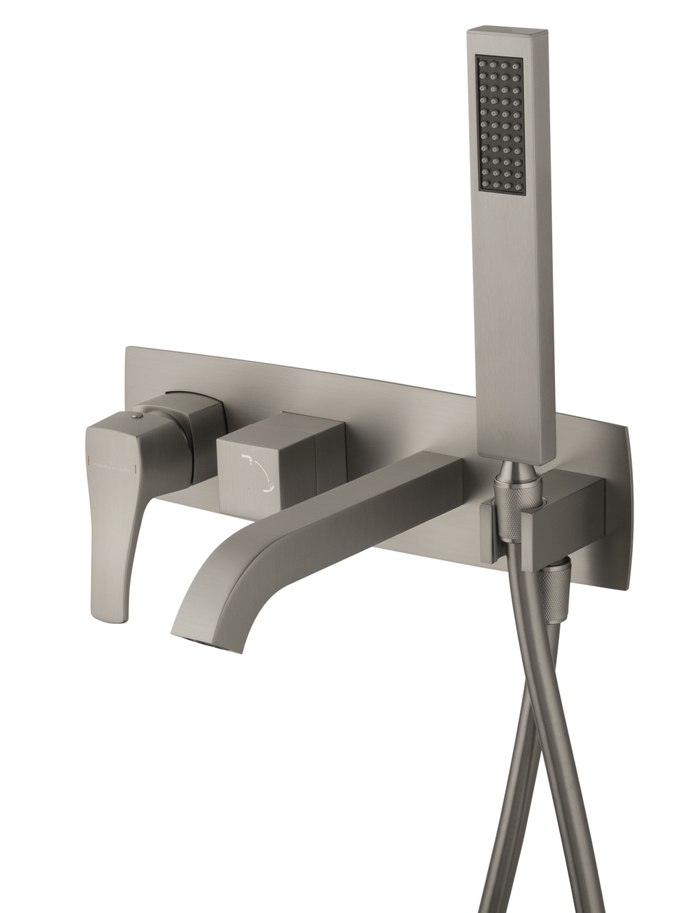 Смеситель для ванны встраиваемый WONZON & WOGHAND FLEX, Брашированный никель (WW-88889072-BN)