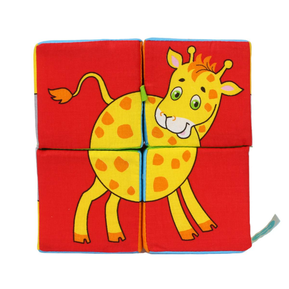 Кубики "Собери картинку. Животные Африки" (Мякиши)