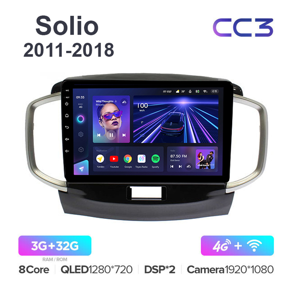 Teyes CC3 9"для Suzuki Solio 2011-2018