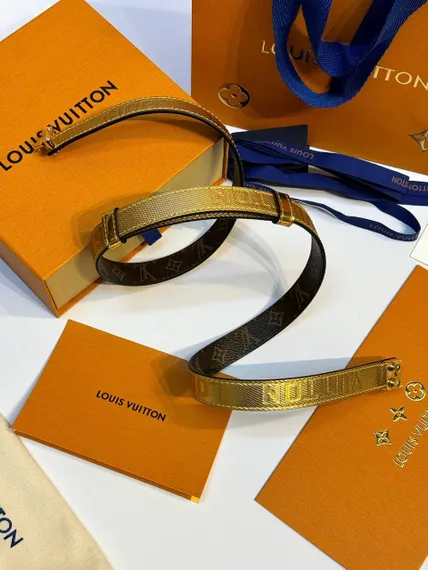 Ремень Louis Vuitton Serrures Золотой