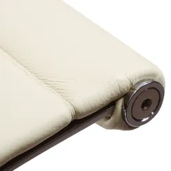 Офисное кресло Eames Ribbed EA 119 кремовая кожа