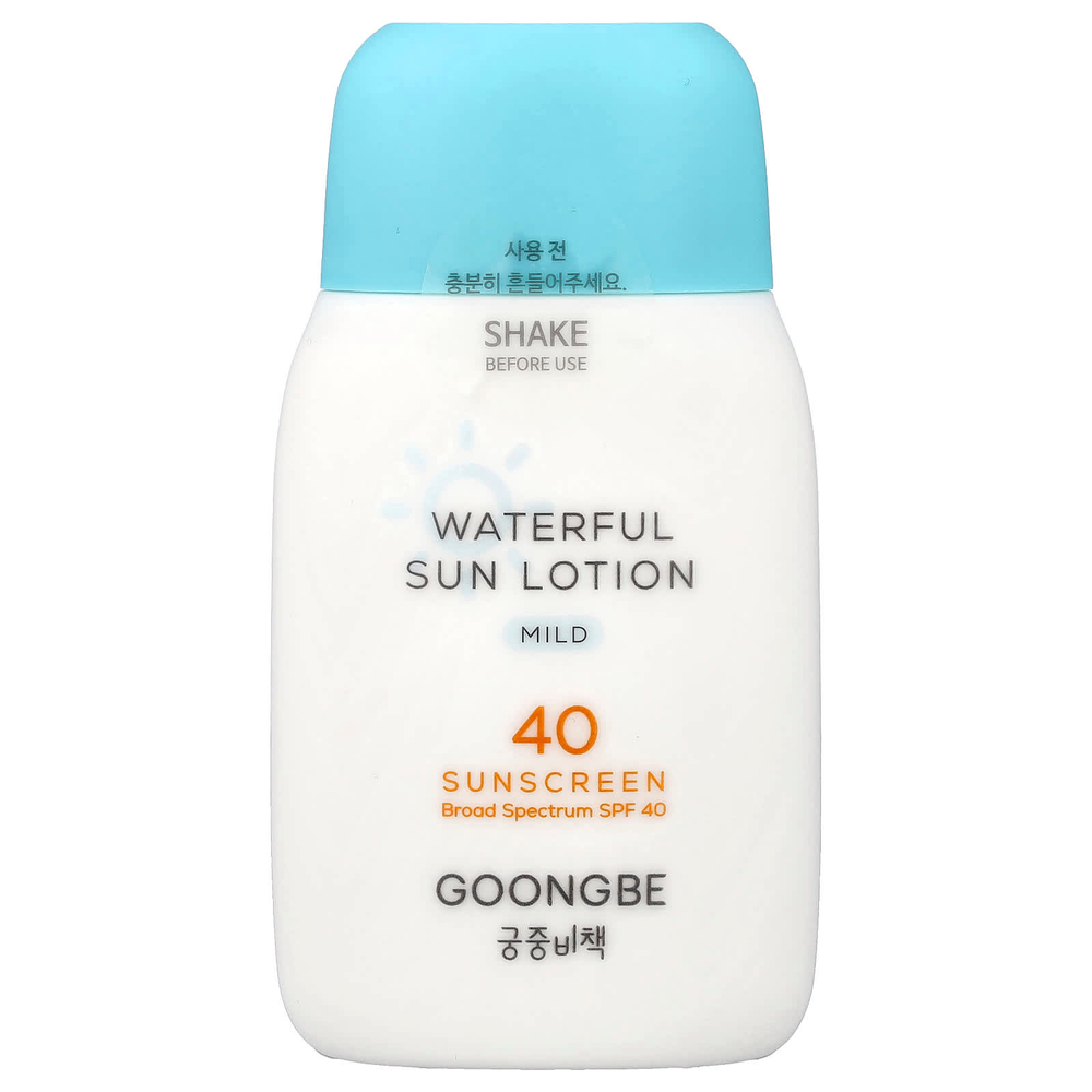 Goongbe, водный солнцезащитный лосьон, мягкий, SPF 40, 80 г (2,82 унции)
