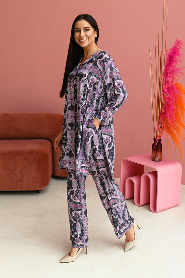 Комплект из удлиненной туники и брюк Alba