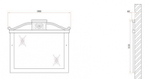 Зеркало BelBagno Primavera 100 BB45S/ACA Вишневый (Ciliegio)