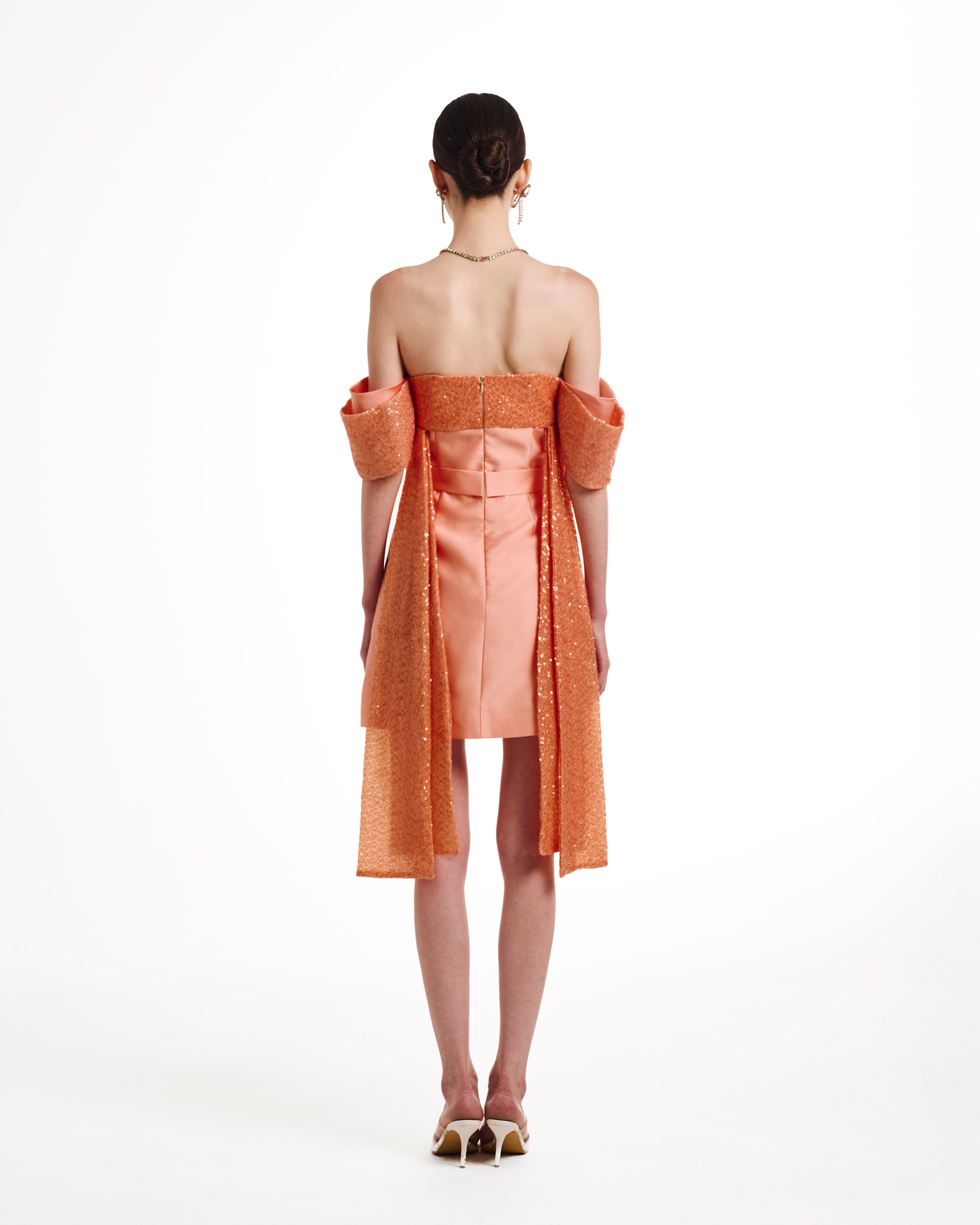 Платье Negroni (Негрони) мини персик