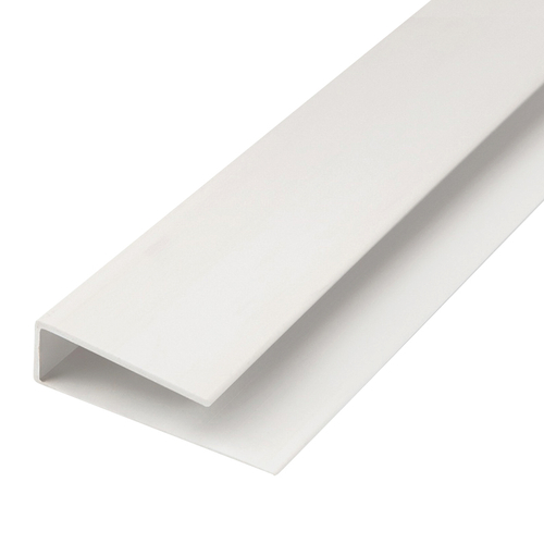 Планка L, стартовая/финишная, для панелей ПВХ, 2,7 м, ПВХ, белая
