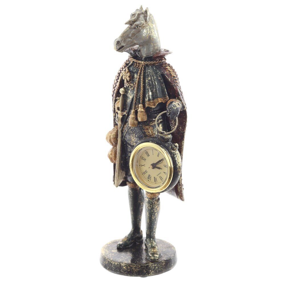 GAEM Фигурка декоративная "Лошадь" с часами D4см, (LR44x1), L12 W7,5 H24,5 см