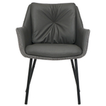 Стул Bergenson Bjorn Allar, экокожа, рогожка, серый