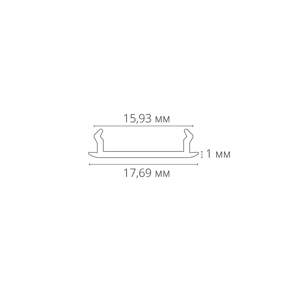 Декоративная вставка 1м Arte Lamp для шинопровода TRACK ACCESSORIES