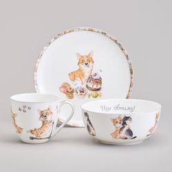 НАБОР ПОСУДЫ ОБЕДЕННЫЙ LEFARD "ЛУЧШИЕ ДРУЗЬЯ" 3 ПР. (КОР=12НАБ.)