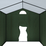 Палатка сварщика МногоТентов (ПС-2) 2,5x2,5 м. (Стены брезент ОП/крыша ткань ПВХ).